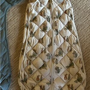 Quilted Baby Sleeping Bag with Animal Print